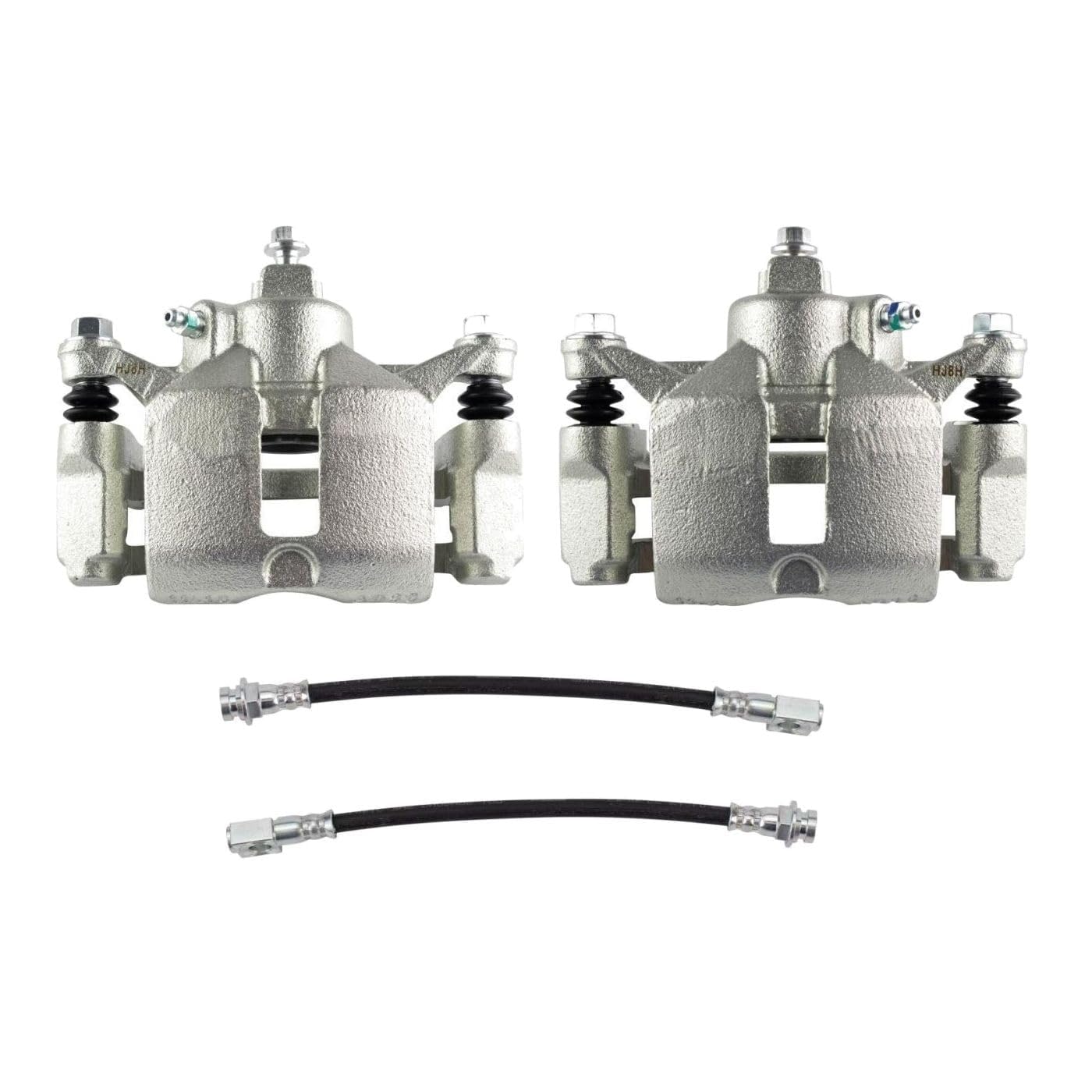 Rear Brake Caliper Set with Hoses 4pcs for Century 04-05 for Grand Prix 99-03 for Impala 00-10 for Intrigue 99-02 for Lacrosse 08-09 for Monte Carlo 00-07 for Regal 99-04,Easy to install