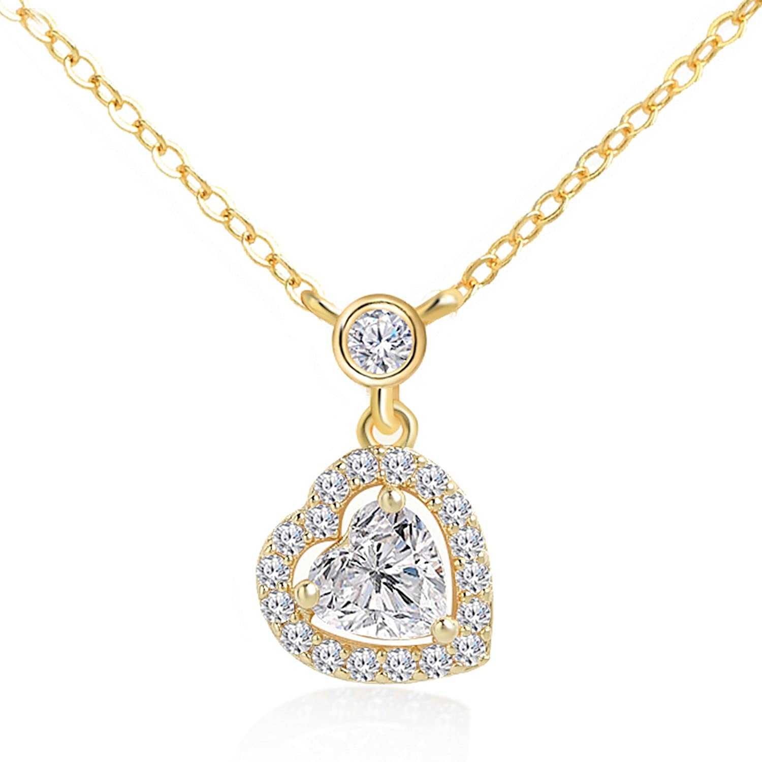 See full amazon price history chart for MINUTIAE Love Heart Shape With White Cubic Zirconium Diamond Pendant Necklace for Girls And Women with Extendable Chain (Gold) MINUTIAE Love Heart Shape With White Cubic Zirconium Diamond Pendant Necklace for Girls And Women with Extendable Chain (Gold) (B08TRM2LP3) Amazon Price History, Amazon Price Tracker