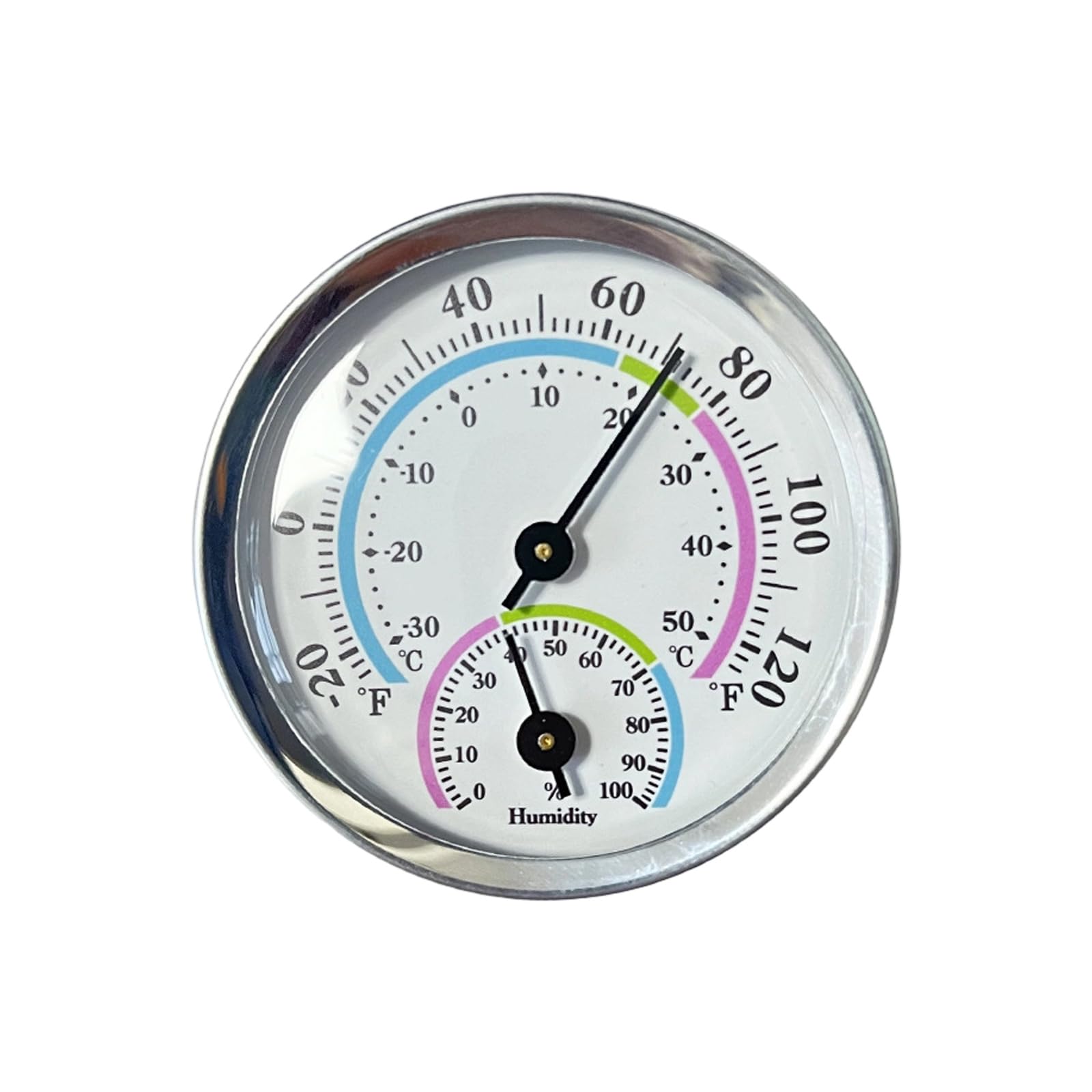 Analog Temperature Humidity Gauge Not Battery Needed Lightweight Hygro Thermometers Compact Design Device for Home Work Area Similar Hygrometer Thermograph