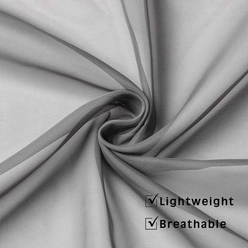 Miniatura 5 de Cortinas traslúcidas extralargas de 144, 156, 168, 192, 204, 216, 240 pulgadas de largo, cortinas de 2 pisos para sala de estar de alto celosía,