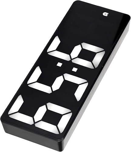 Miniatura 7 de Reloj despertador con espejo LED, suministros de enchufe, decoración USB grande, adorno de fuente grande, reloj de pared, reloj de despertador