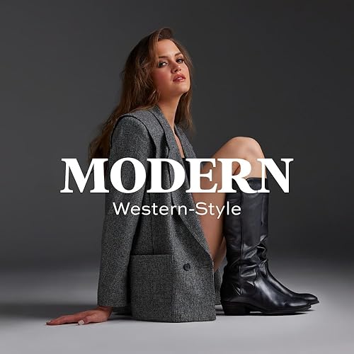 Miniatura 7 de Frye Carson Piping - Botas altas para mujer hechas de cuero anticuado con ribetes de estilo occidental cierre de cremallera interior y tacón bajo