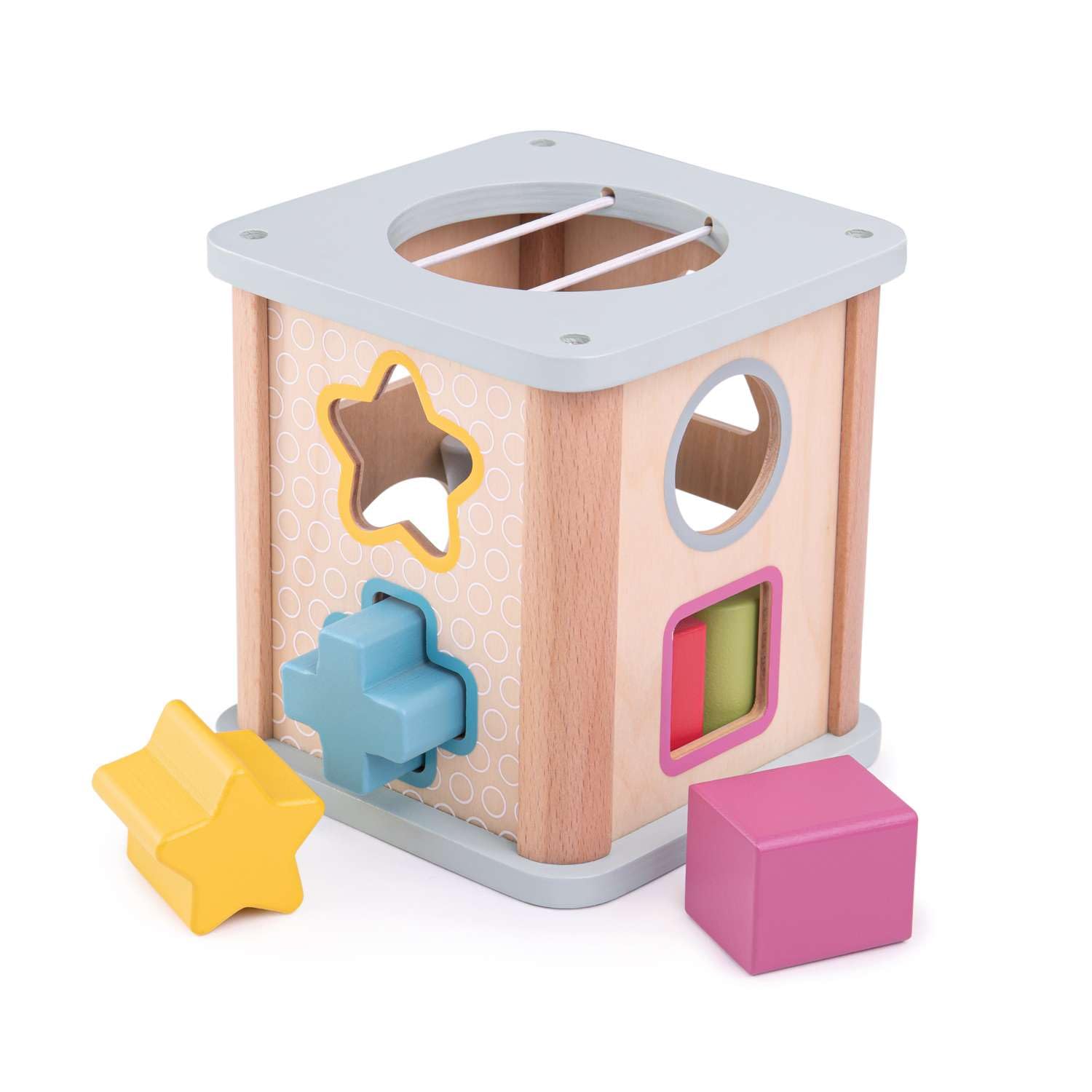 Bigjigs Toys, Wooden Shape Sorter, Wooden Toys, Baby Shape Sorter, Wooden Toys for 1 Year Olds, Baby Toys, FSC® Certified, Handmade Wooden Toys