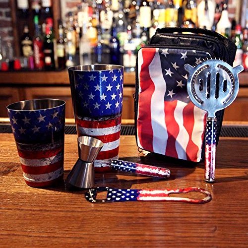 USA Flag Bartender Set