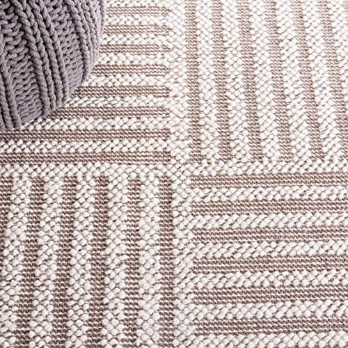Tapete decorativo rectangular 5' x 8' Ivory/Taupe miniatura 6