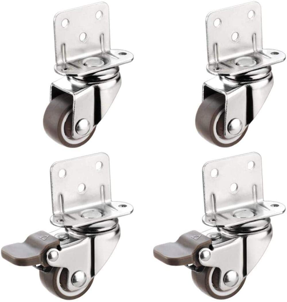 Roulette de remplacement bricolage caoutchouc meuble pivotante - 8