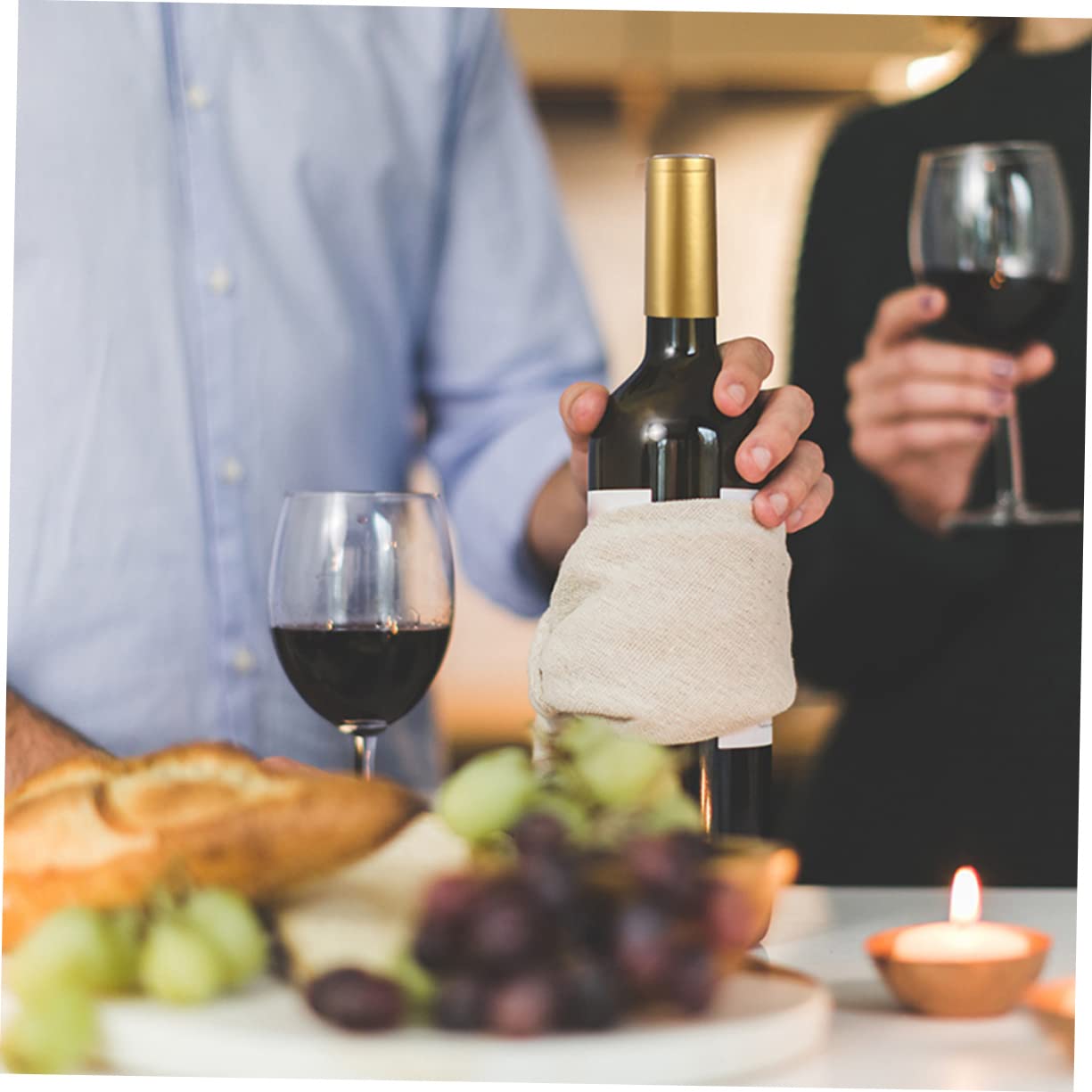 Garneck Professional Wine Bottle Sealer Shrink Caps Heat Shrink Wrap Wine Bottle Caps for Wine Making