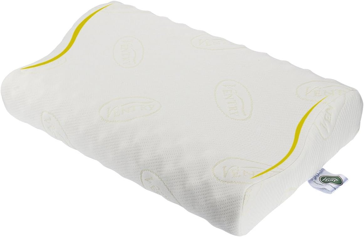 VENTRY Natural Latex Pillow with 100% Ventilated Latex Foam (King)