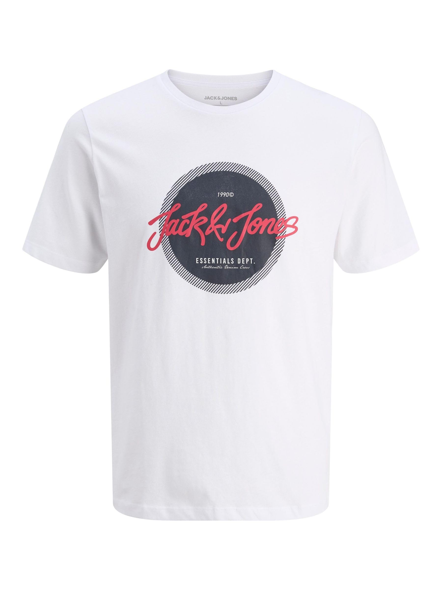 JACK & JONES Jjurban Tee SS Crew Neck, White, S