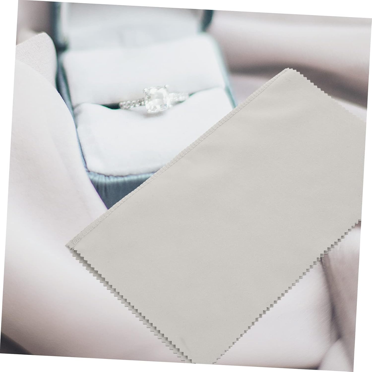 GALPADA 5pcs Jewelry Cleaning Cloths Double Layered Polishing for Earrings Necklaces Bracelets Wedding Ring Cleaner Brass Cleaning Cloth