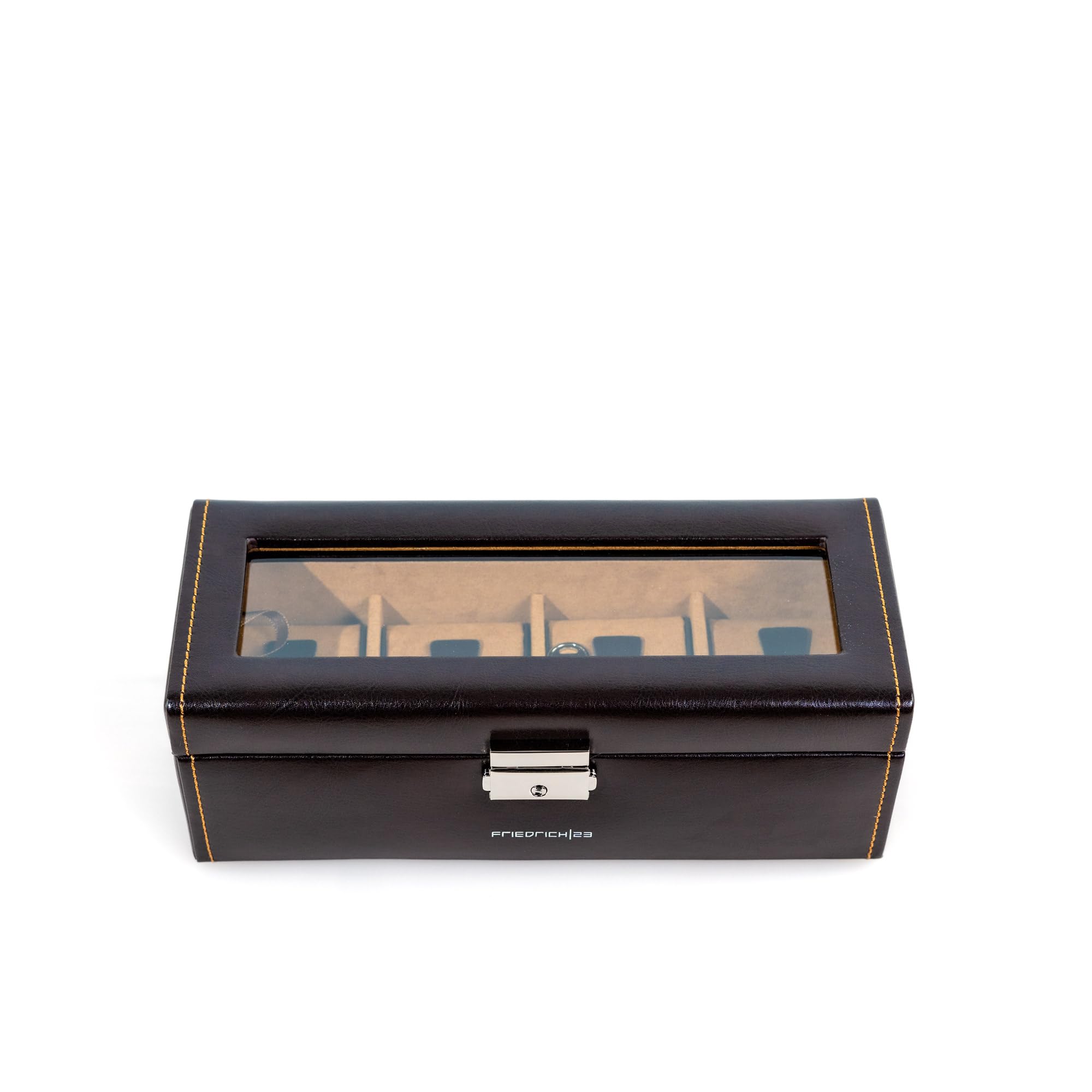 Friedrich|23 Scatola unisex porta-orologi con coperchio in vetro