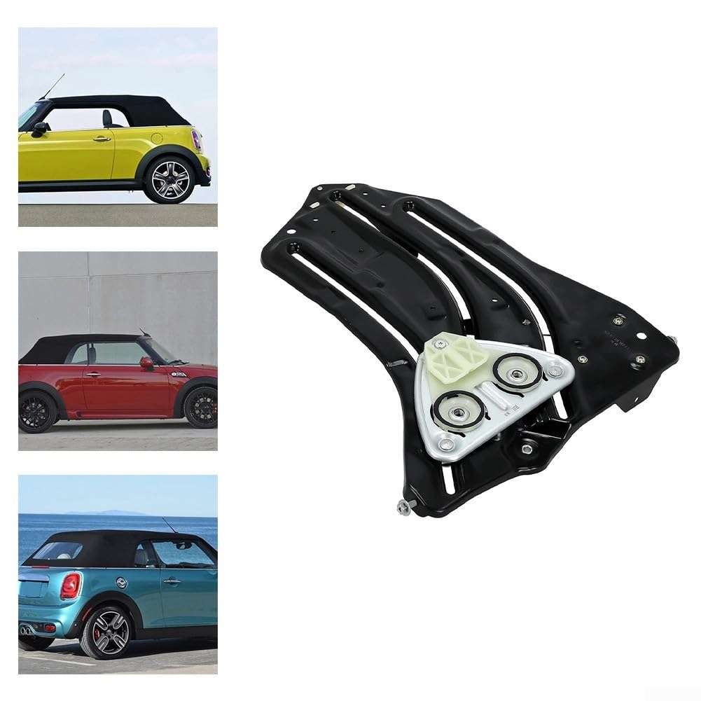Régulateur arrière droit pour R52 R57 pour Cabrio (2002–2015), alliage d'acier + construction ABS, remplacement direct OEM compatible mécanisme de levage, pièce n° 51377111018