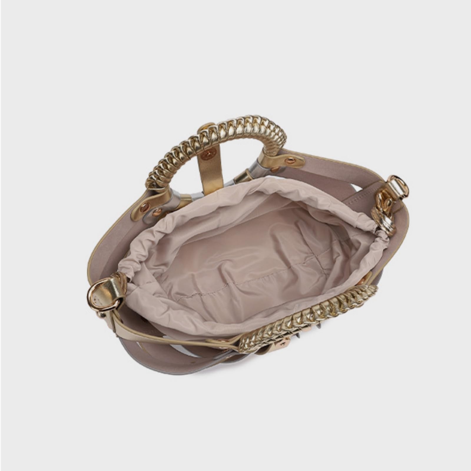 Borsa Donna A Conchiglia Cavo delle Donne, Rivetti Pu, Mano Crossbody per Occasioni Serali di Festa Banchetto Nozze