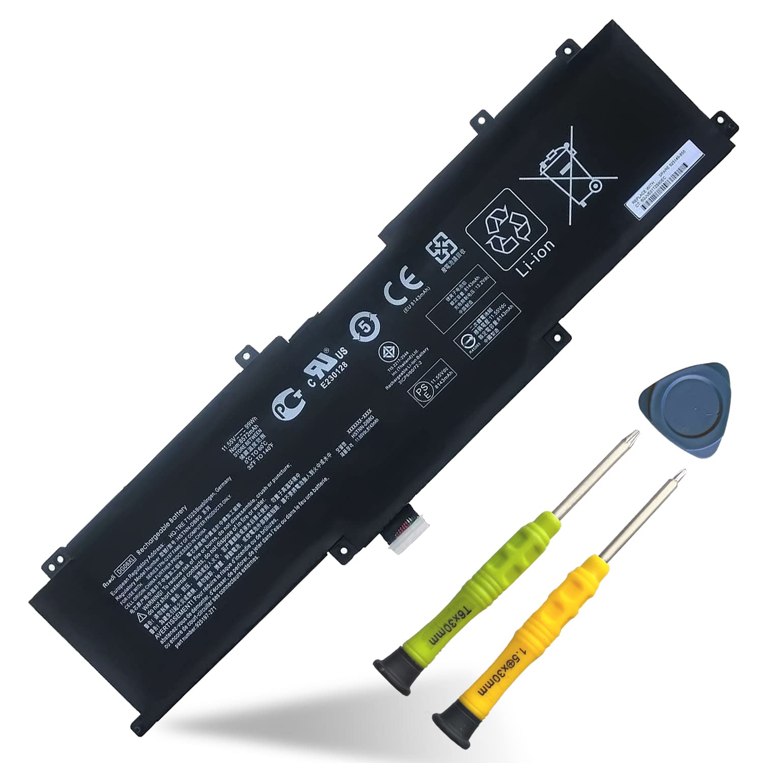 ASODI99Wh DG06XL Laptop Battery Replacement for HP Omen X 17-AP000NA AP000NG AP000NJ AP000NB AP000ND AP000NE AP000NF Series Notebook TPN-Q197 HSTNN-DB8G 925197-271 925149-855 DGO6XL 11.55V 8572mAh