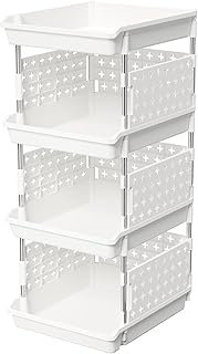 28 Purse Storage Ideas Every Fashion Lover Will Adore 141 Lifewit Plastic Stackable Storage Baskets, 4 Tier Stacking Bins 13.8