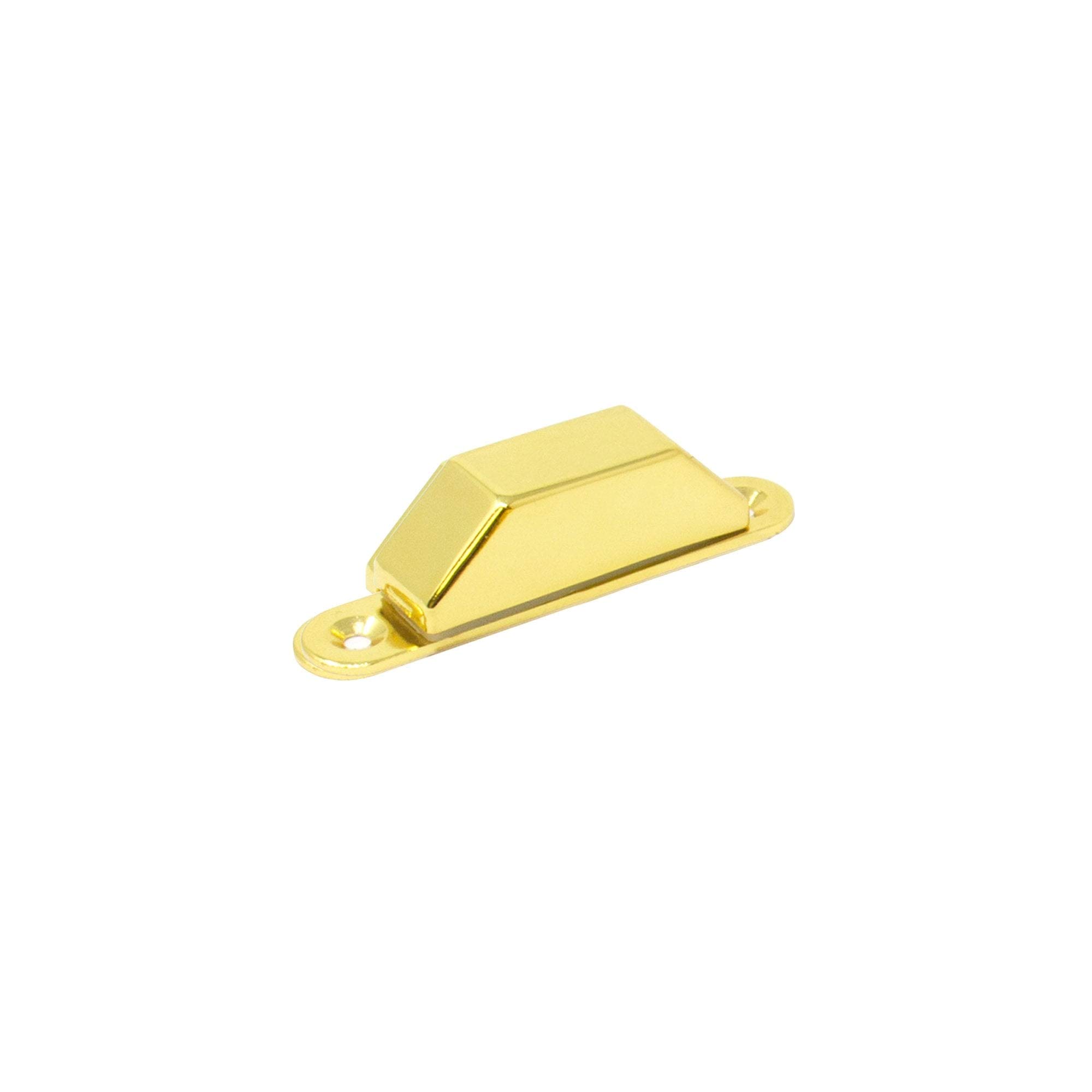 Brass Plated Magnetic Catch for Providing Secure Closure and Easy Opening of Cupboard and Wardrobe Doors - 43mm x 13.5mm x 13mm - Pack of 2 - Image 2