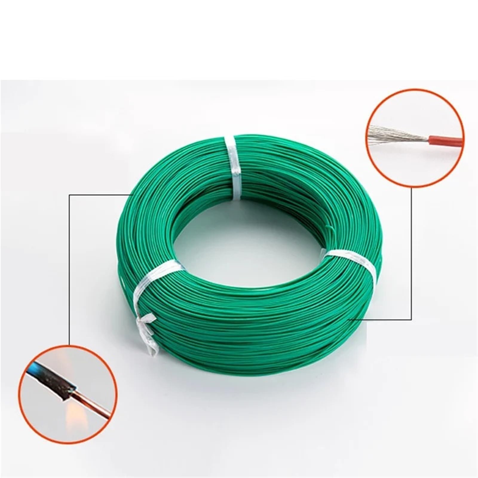 400 Metros/Rollo 24AWG Cable de Silicona Suave 40/0.08TS 0.2mm2 Cable Resistente al Calor cableado Conector eléctrico(Purple)
