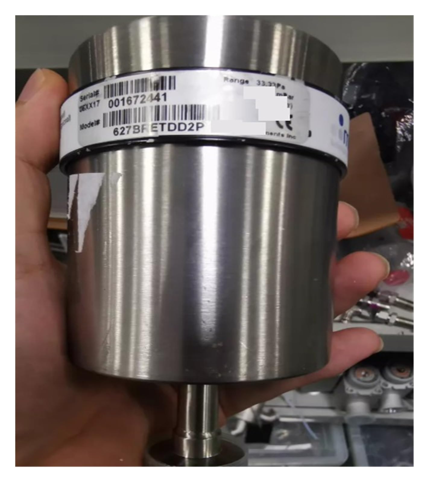 Vacuómetro Manómetro de vacío 627BRETDD2P, rango 0,25T