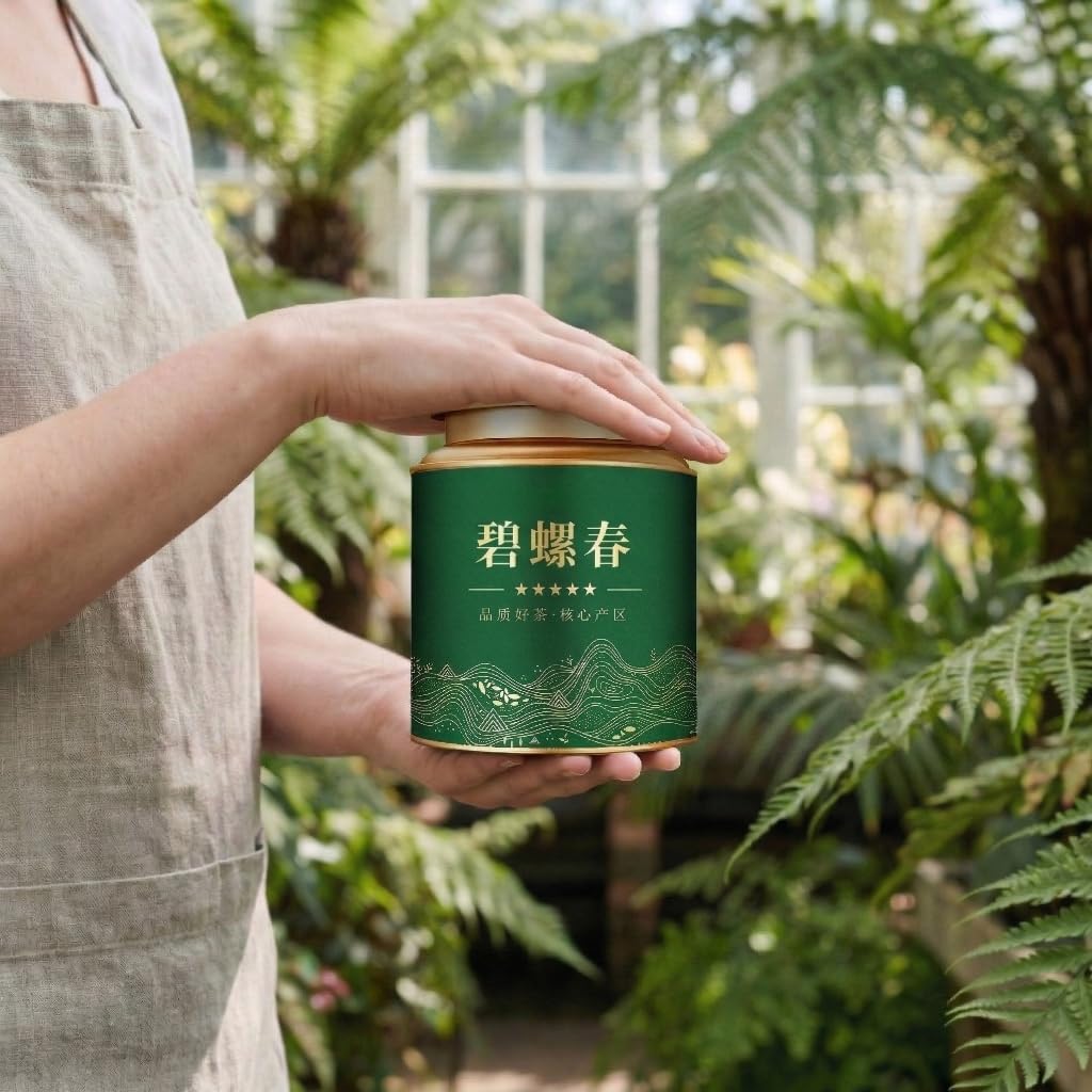 Tè Verde Biluochun 250g*2 | Tè in Foglie Sciolte Grado A 17.64oz | Raccolto Pre-Qingming | Ideale Per Il Consumo Quotidiano