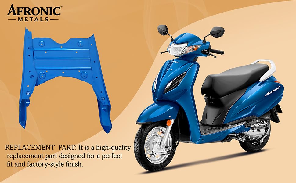 Image of Floor Platform for Honda Activa 3G | ABS Material | Compatible Scooter Floor Body Panel | Trance Blue Metallic