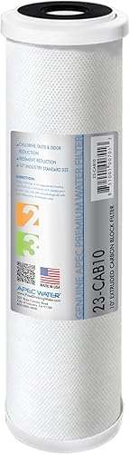 Miniatura 6 de APEC 23-CAB10 - Filtro de agua de bloque de carbono de 10 x 2.5 pulgadas para sistema de ósmosis inversa, color blanco (paquete de 2)