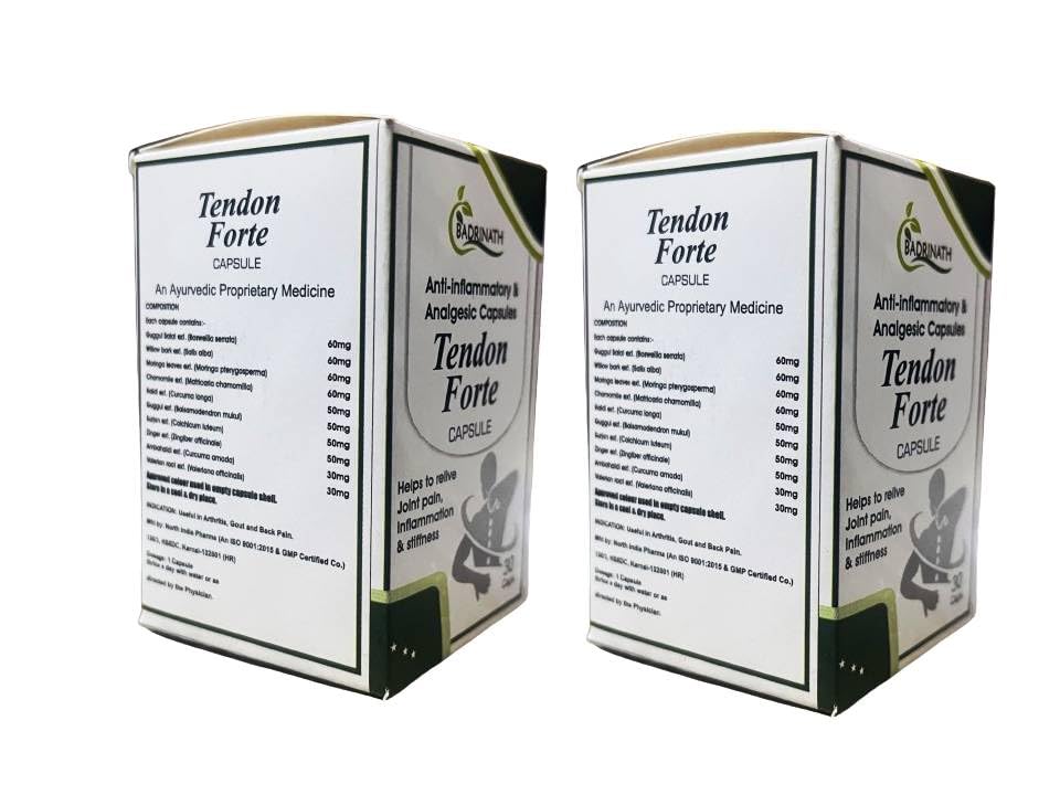 Tendon Forte Capsule pack of 2 gone your pain within 10 min (30+30) Capsule