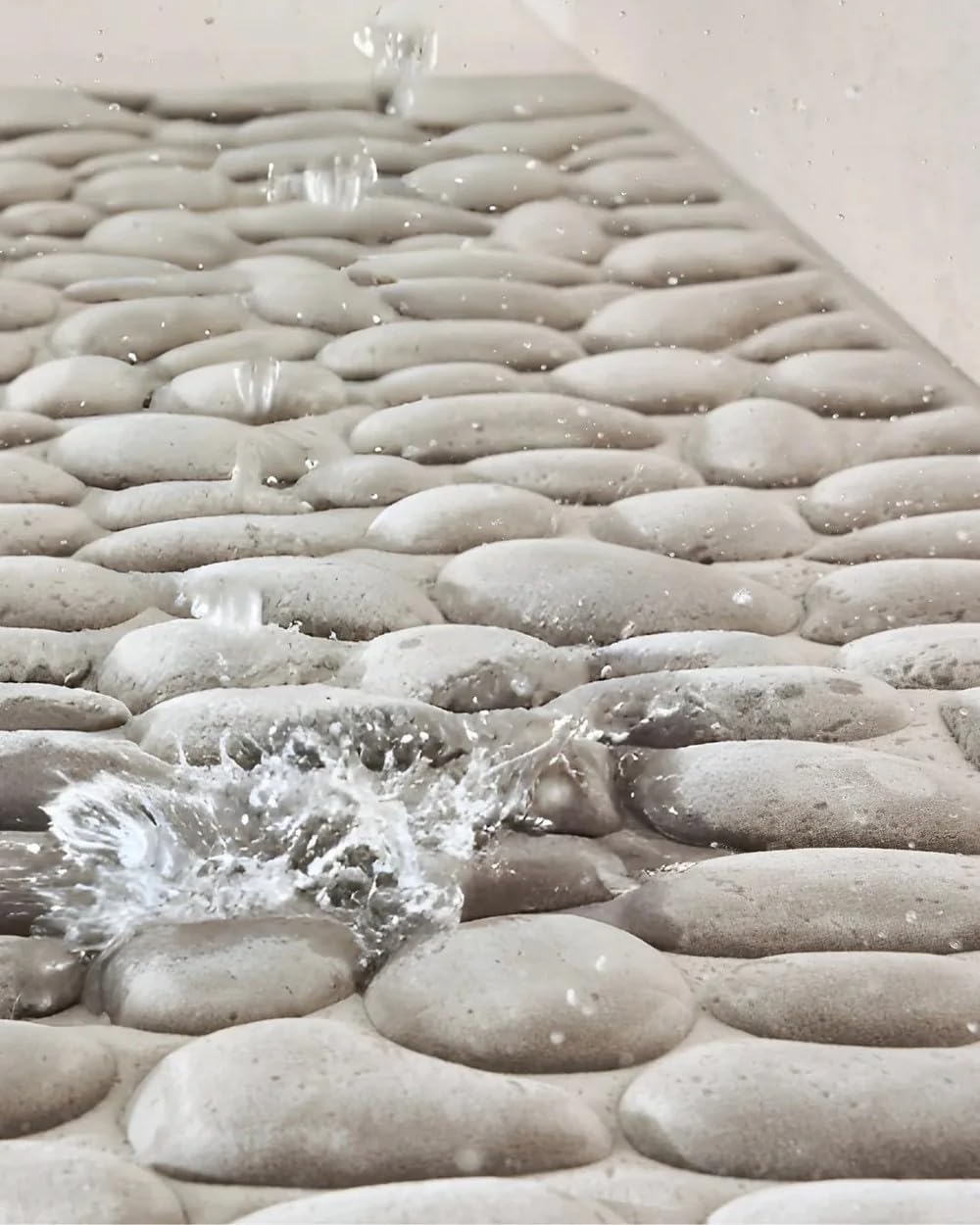 AILISK Original la Berge Tapis de Bain Tapis de Bain Galet la Berge(Gris Clair,50 * 80cm)