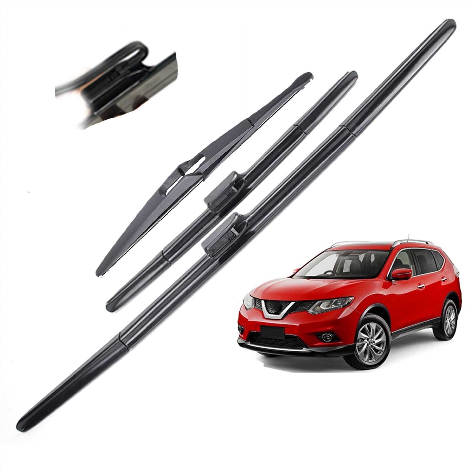 Auto Parabrezza Parabrezza Spazzole Tergicristallo Auto Anteriore Lunotto Posteriore Set per Nissan per X-Trail T32 2013 2014 2015 2016 2017 2018 2019
