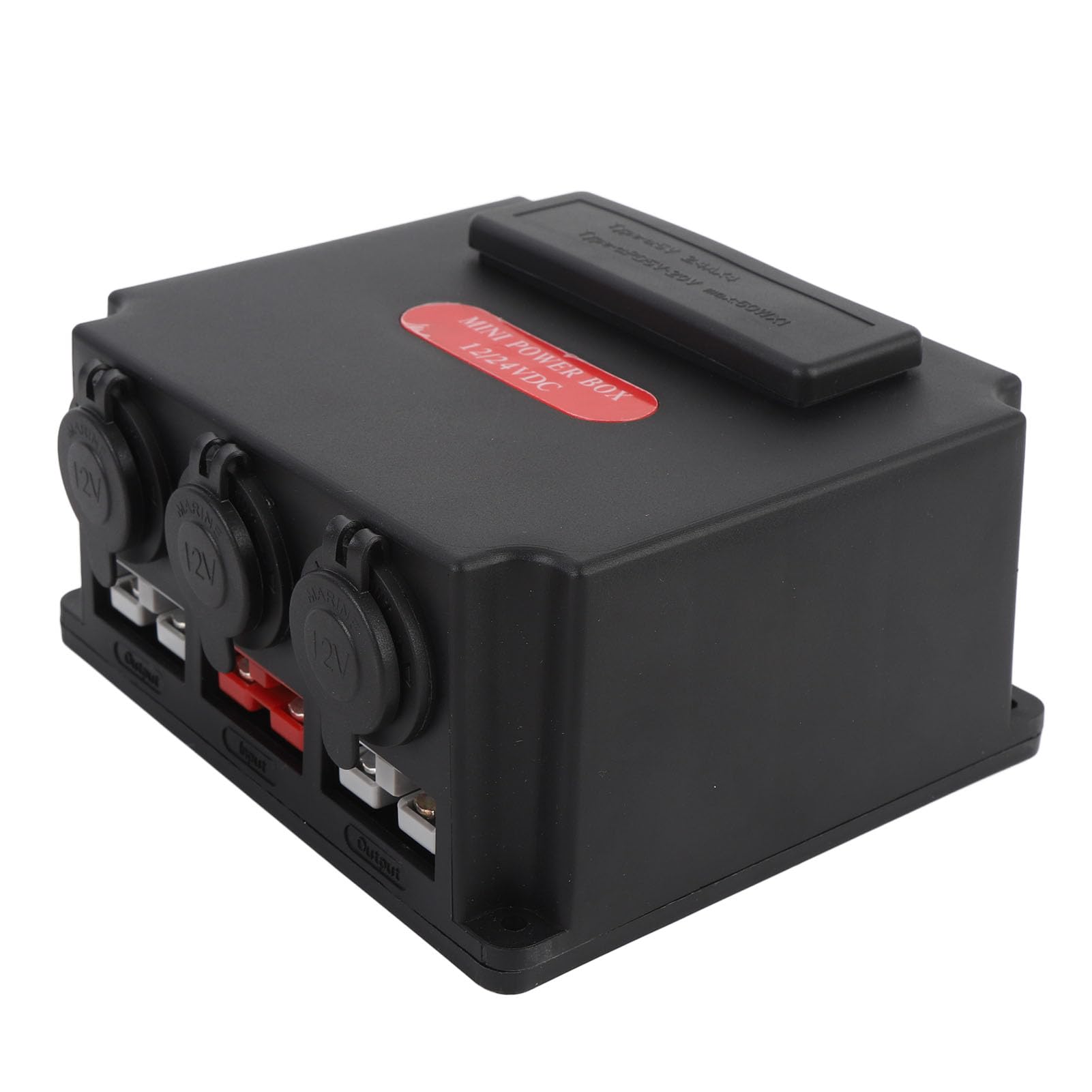Akozon Mini -Power Distribution Control Pudełko Multifunkcyjne Inteligentne Bateria Zasilająca z USB do Przyczep Samochodów Samochodowych