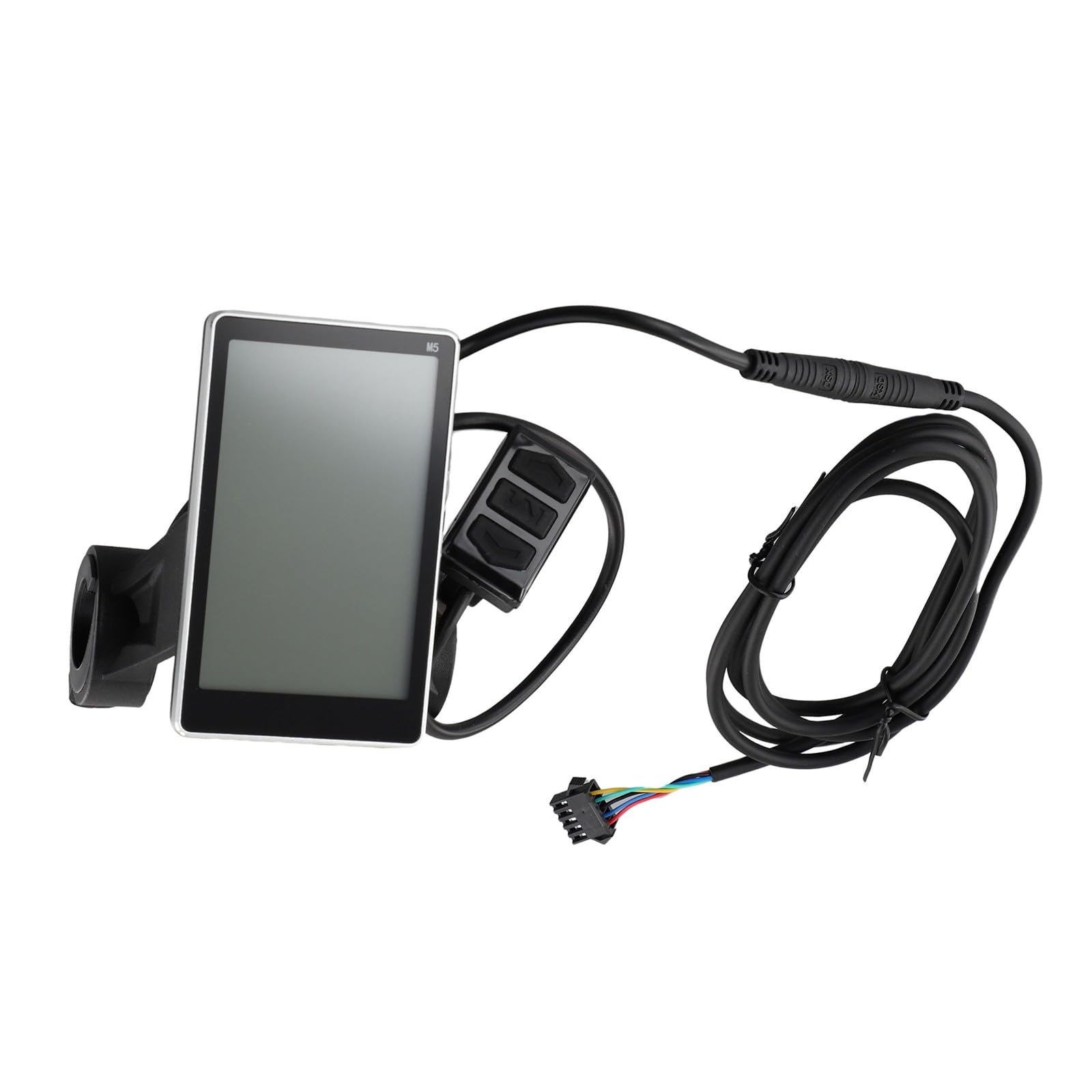 Lecreatekit E-Bike M5 Display LCD 5Pin Scooter Elettrico Tachimetro con Guscio in Acciaio ABS Compatibile con Protocollo di Comunicazione N° 2