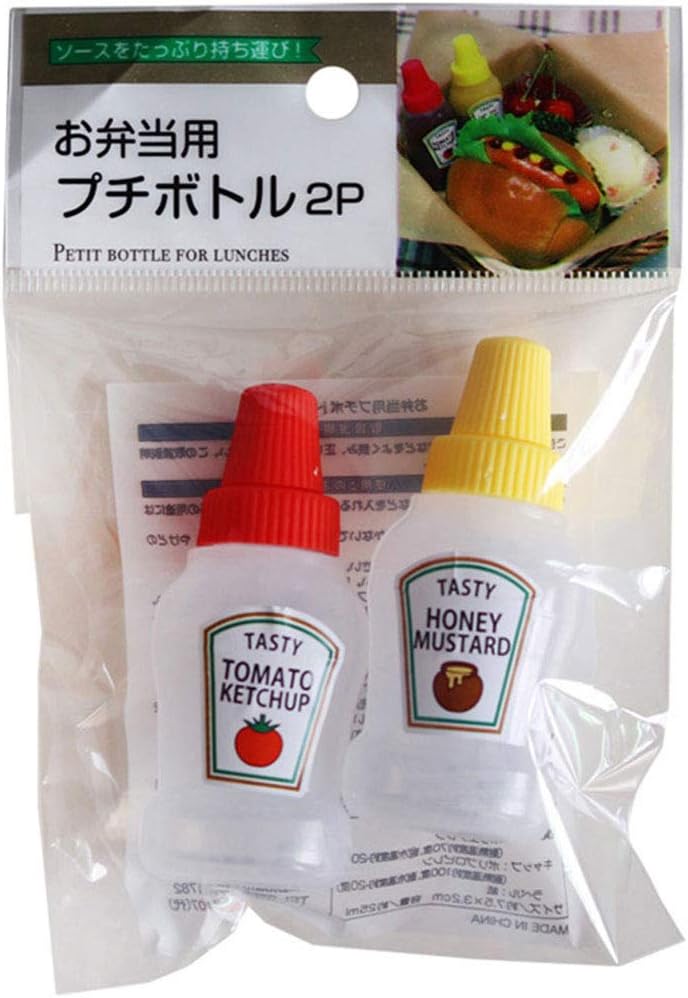 BOZHONG 25ML for Lunch Box Portable Small Sauce Bottle Tomato Ketchup Dispenser Salad Container Squeeze Bottle