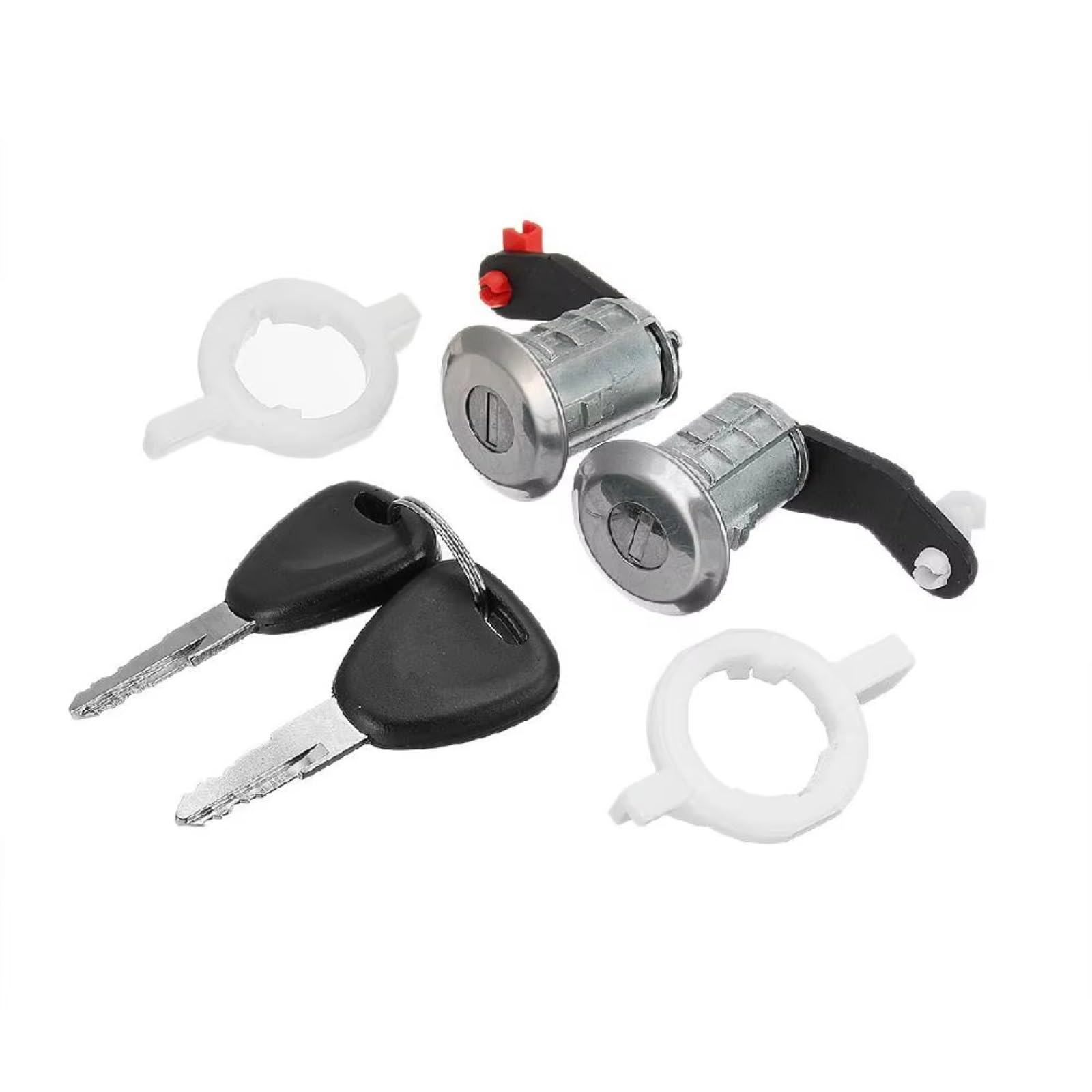 Feoosvx One Color For Megane For Scenic For Clio For Master Left+Right 7701468981 7701468982 Car Door Lock Barrel Cylinder With 2 Key Door Lock Actuator Motor