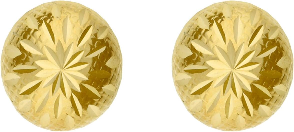 Adara 18 ct Gold Yellow Diamond Cut Studs Earrings