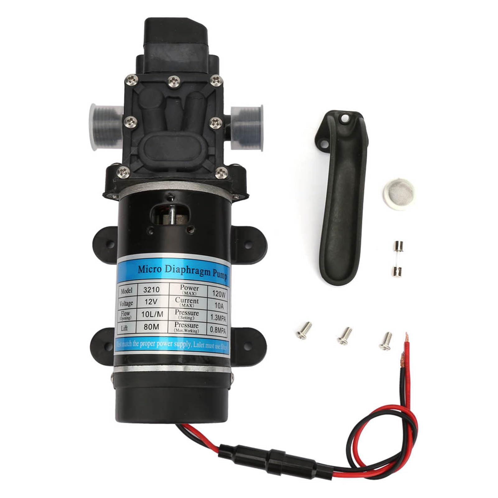 FTVOGUE Membrana Samozasysająca 12 V/24 V Pompa Wodna 10 L/m do Myjki