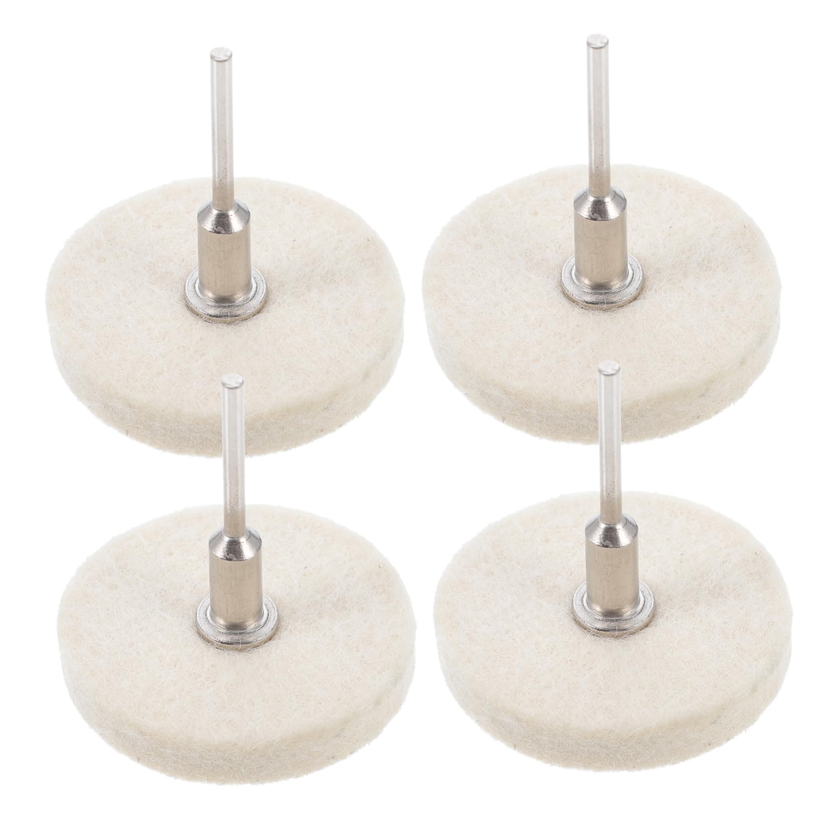 Alipis 4Pcs Wool Buffing Wheels Polishing Heads for Wood Ceramics Polisher Tools for Jewelry Finishing