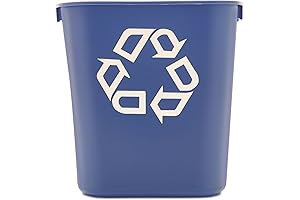 Rubbermaid Commercial Deskside Recycle Bin: Indoor Wastebasket for Home or Office