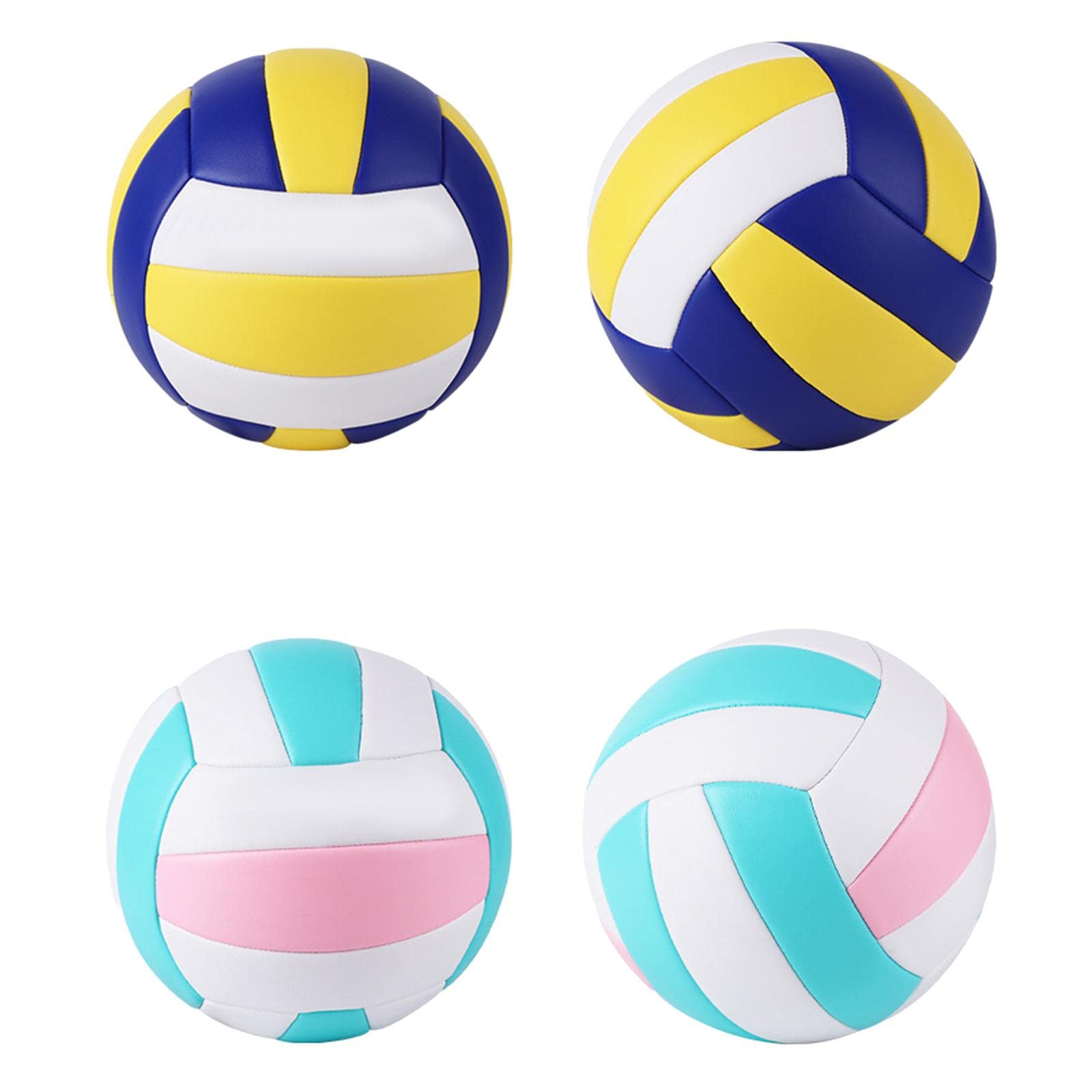 Volleyball Ball de Volley Souple Ballon de Jeu Extérieur Ballon D'Entraînement Compétition Cuir PU Matériau Imperméable Adapté Aux Adultes Enfants Loi
