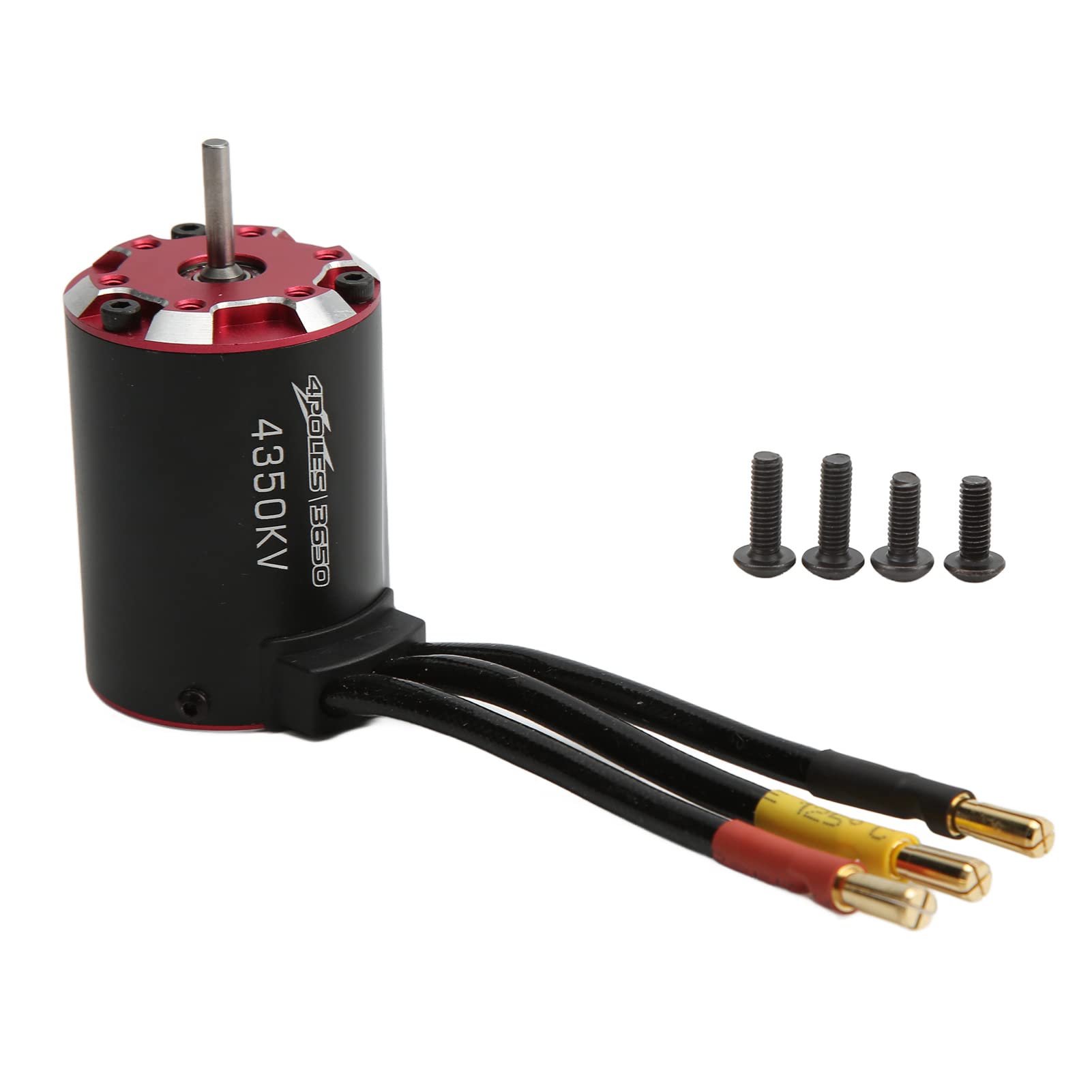 3650 4350KV Bezszczotkowy silnik bezszczotkowy 4 naddźwiękowy silnik z portem czujnika temperatury dla samochodu RC 1/8 1/10
