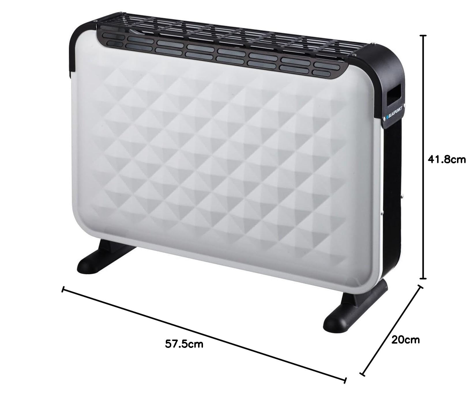 Blaupunkt HCO301 grzejnik konwektorowy, trzy stopnie grzania (750, 1250, 2000 W), regulacja temperatury z przyciskiem termostatu