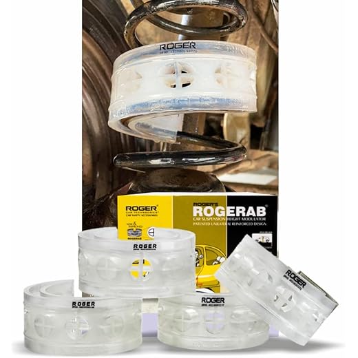 ROGER Rogerab For HONDA City Ivtec/Idtec (2008 TO 2021) (4Pcs) Patented,ARAI Tested Car Coil Spring Buffer Kit To Increase Car Height & Comfort.