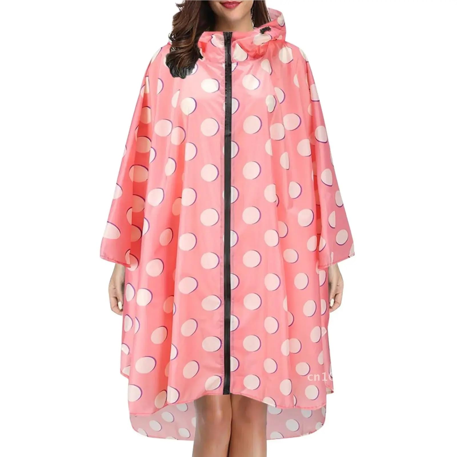Poncho Impermeable Poncho impermeable for mujer con capucha, talla y diseño, transpirable