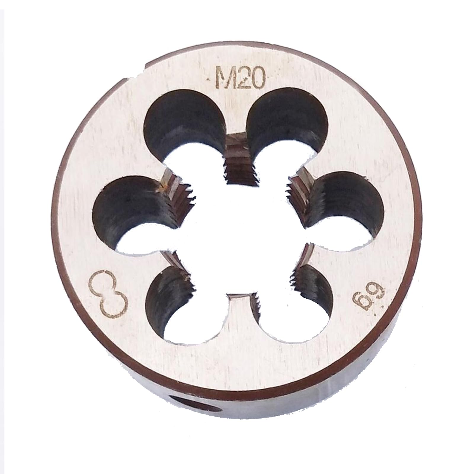 Metric Right Hand Round Die, Machine Thread Die, Screw Thread Cutting Die for Mold Machining, Alloy Steel (M20x2.5)