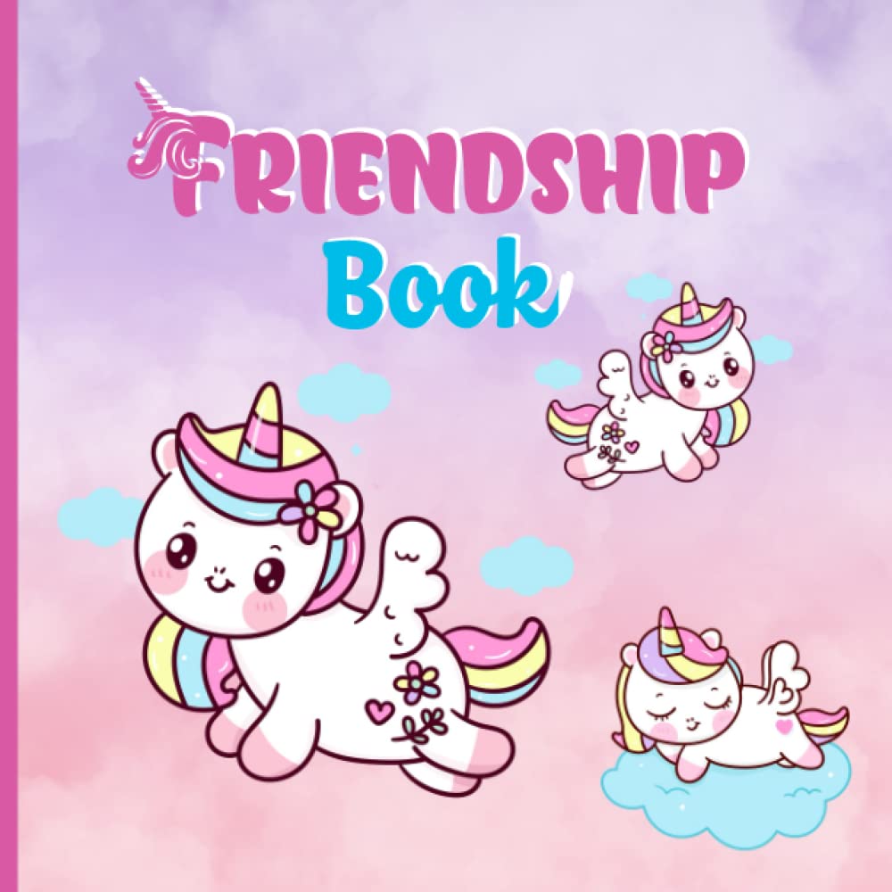 Unicorn friendship book: Friendship book to fill out