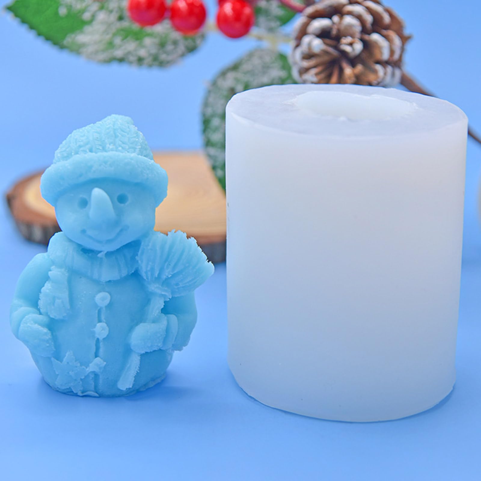 Stampo In Silicone A Forma Di Foglia 7,2x12 Cm – Cilindrico Per Candele, Saponi, Resina E Progetti Fai Da Te - 2