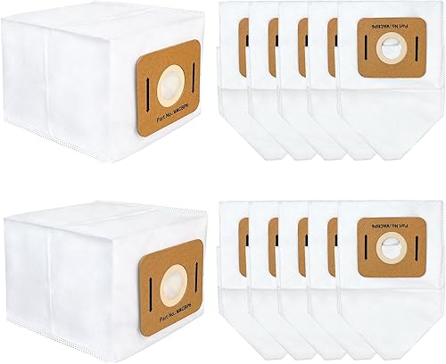 Paquete de 12 bolsas VACBP6 compatibles con aspiradora Atrix Ergo de 8 cuartos de galón, modelos VACBPAI VACBP36V VACBP1