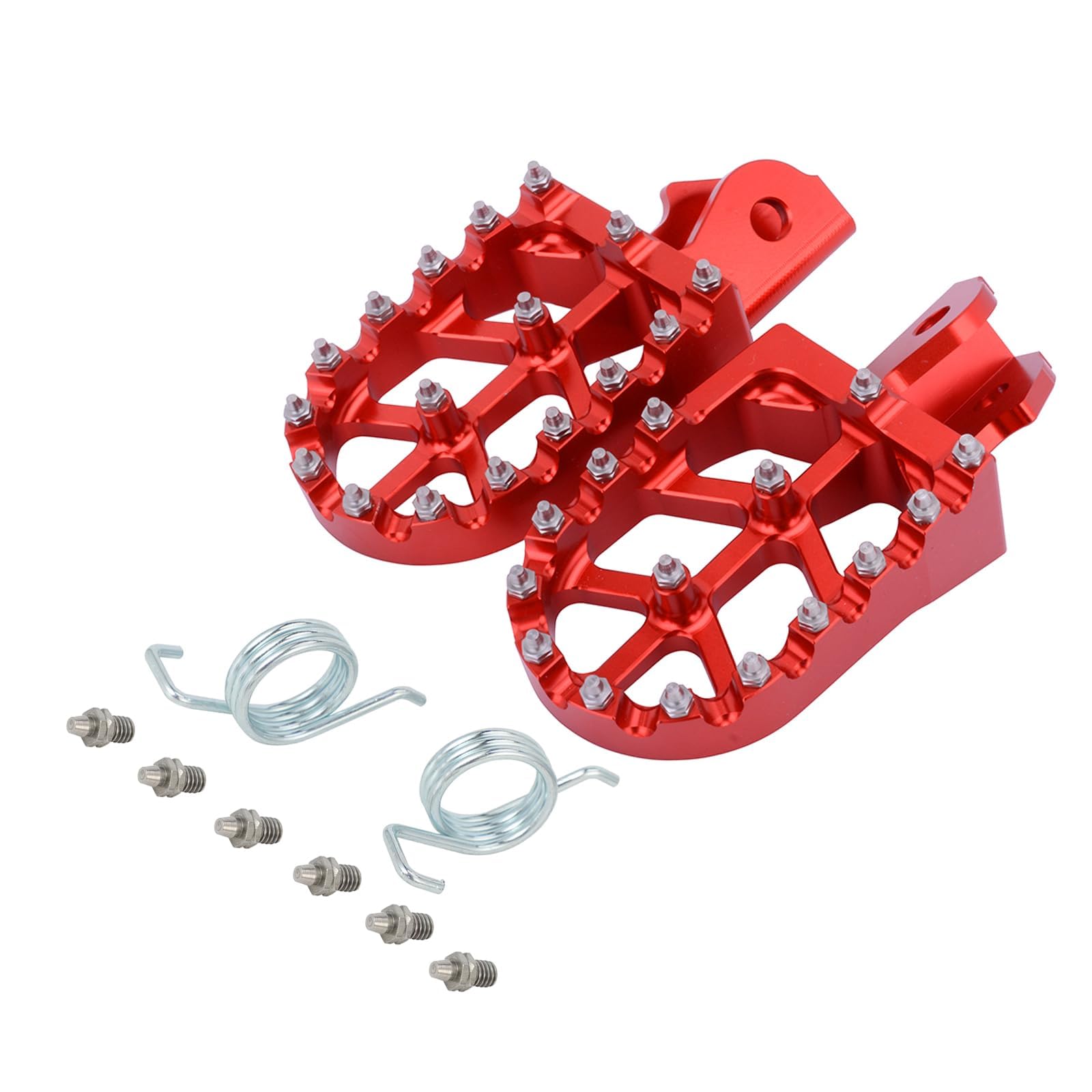 EOEIIQXZJXG Motorcycle Footrest Pegs, for Kawasaki KX250 KX250F KX250X KX450 KX450F KLX450R KX450X KX Rider Passenger Footrest CNC aluminum Non-slip Pegs Footstool,C