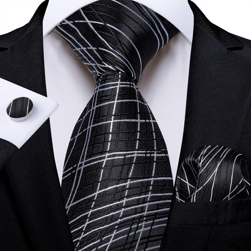 Set de corbata para hombre en seda con diseño Paisley miniatura 2