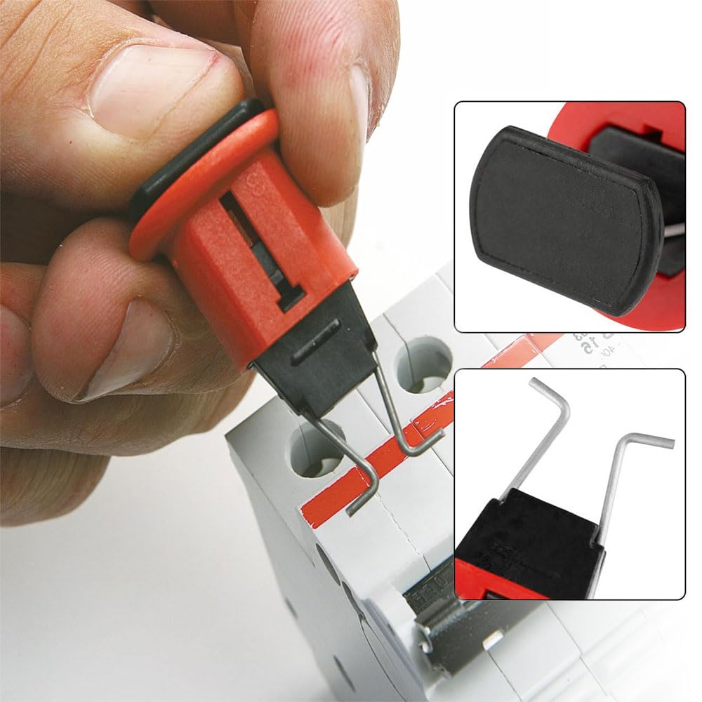 10 szt. miniaturowy wyłącznik nadprądowy | Nylonowy miniaturowy wyłącznik blokady powietrza elektryczna blokada bezpieczeństwa do izolacji wydajności