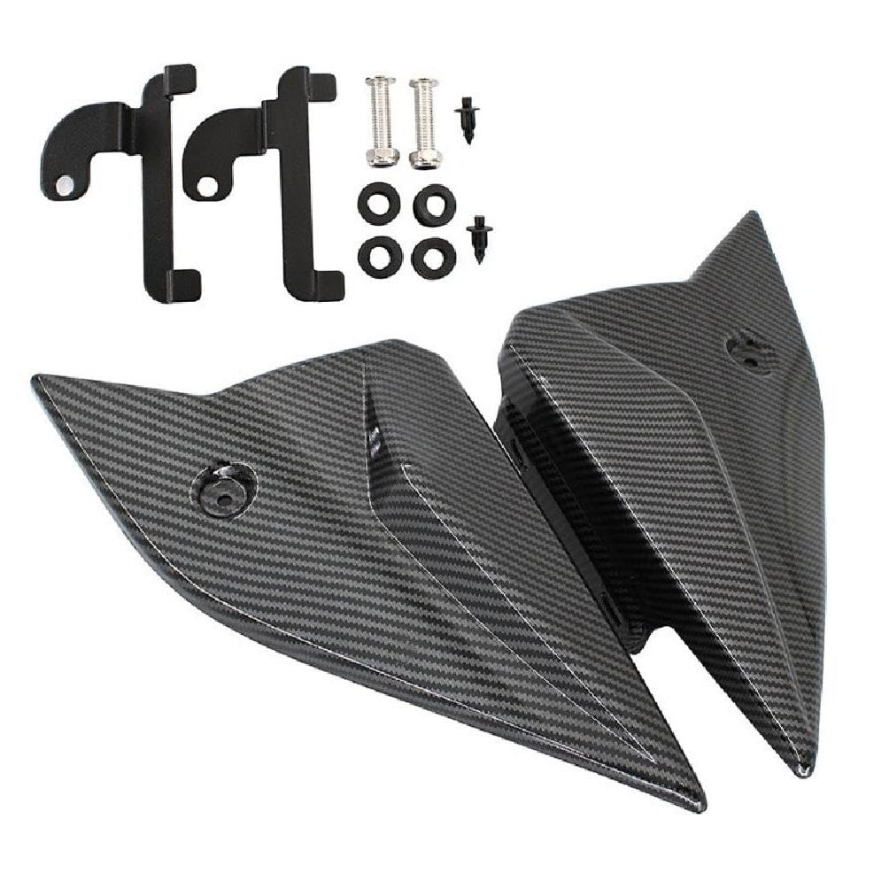 Juego de protectores de carenado de panel lateral trasero negro para motocicletas MT-09 FZ-09 2014-2020, paneles de cuerpo de placa de protección de plástico para motocicletas