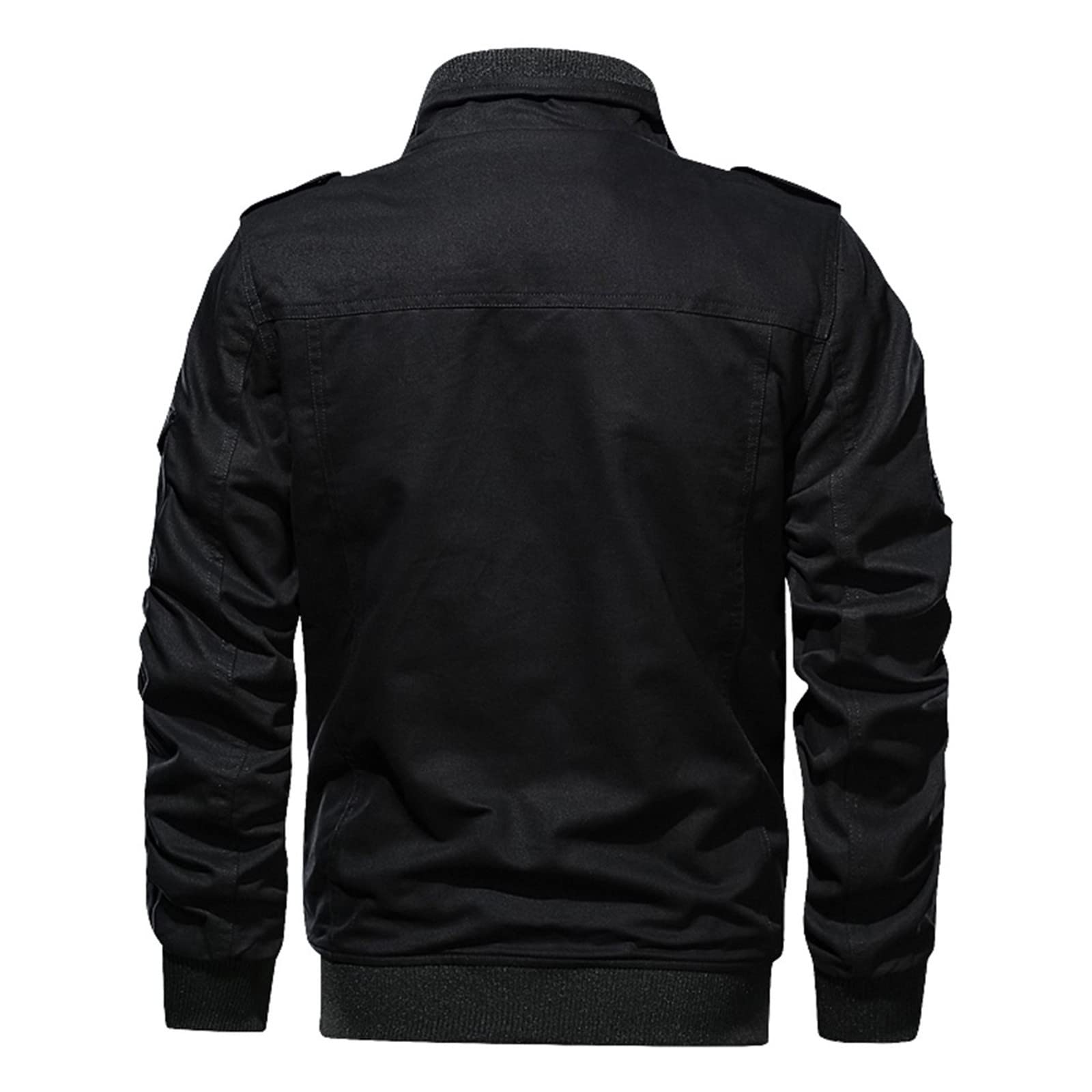 Kobilee Giacca Pelle Moto Uomo Vintage Giubbino Impermeabile Giacca Militare 4 Stagioni Biker Cerniera Classico Giacca Pelle Giacca Moto Invernale Cappotto Slim Fit Casual Giubbotto Bomber